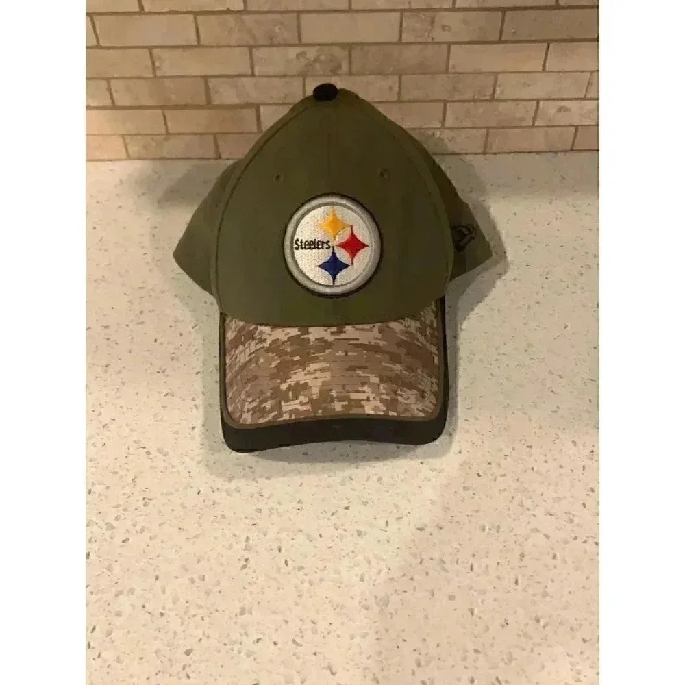 RARE Olive PITTSBURGH‎ STEELERS Hat NEW ERA br